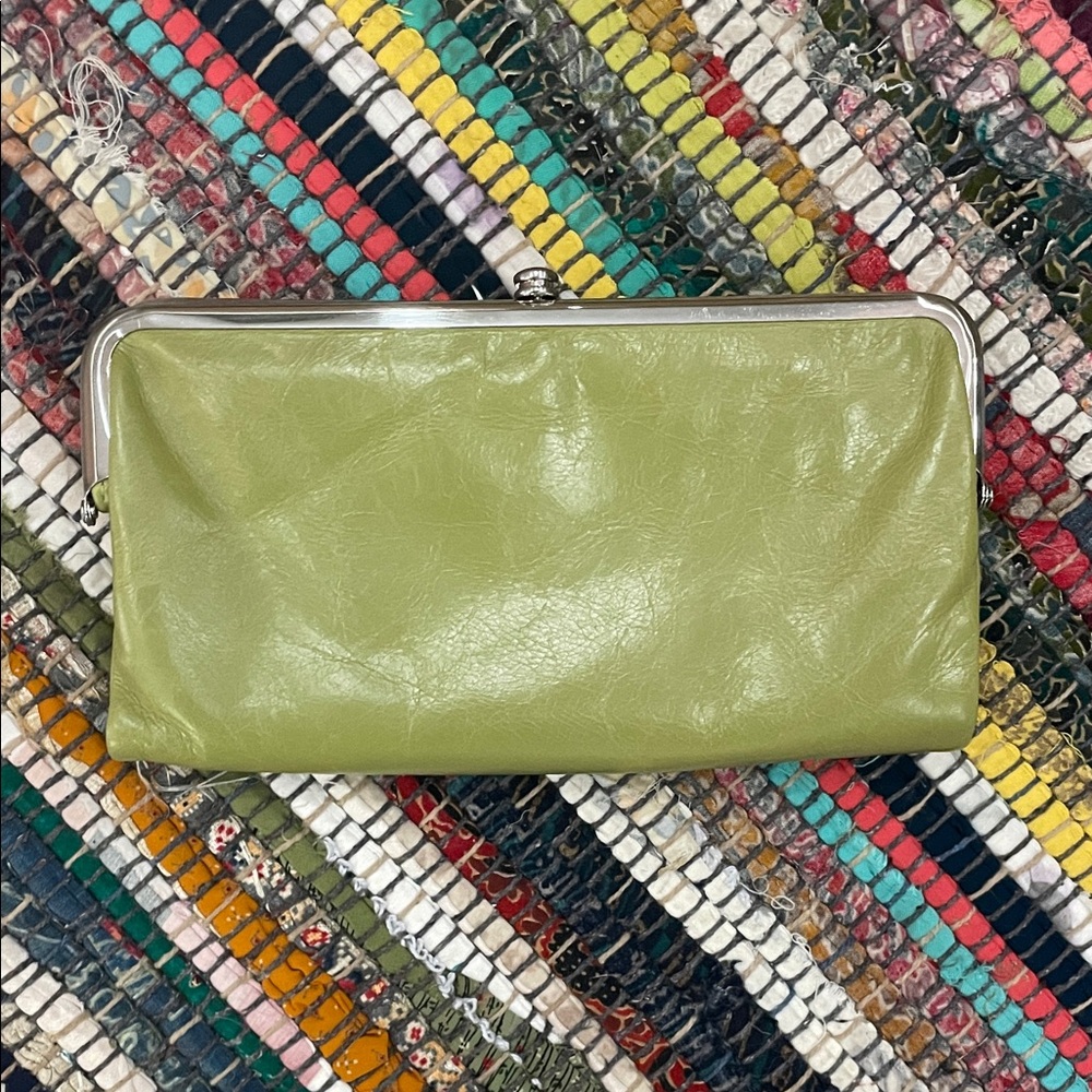 HOBO Green Leather Clutch